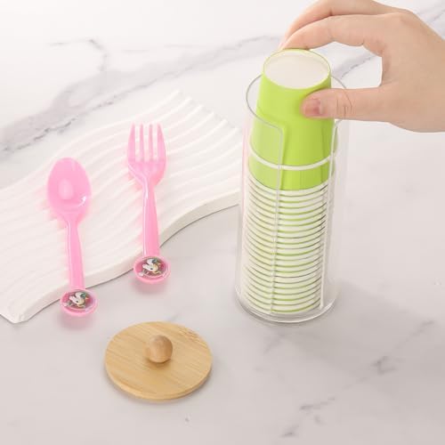 Tecbeauty Cotton Pads Holder Makeup Removers Bathroom Organizer Storage Cotton - Image 5