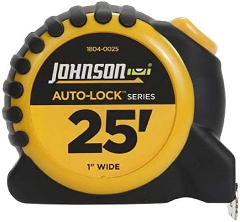 Johnson Level & Tool 1804-0025 Auto-Lock Power Tape, 1 Tape by Johnson
