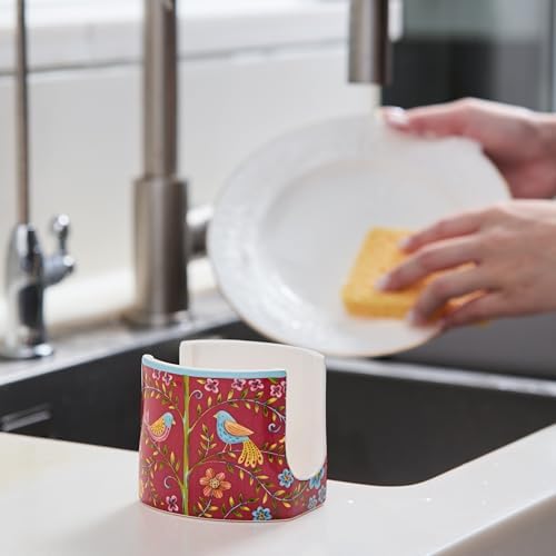 Bico Red Spring Bird Ceramic Kitchen Sponge Holder - Image 6