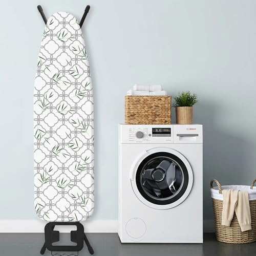 Grey Ironing Board Cover and Pad 15x54 Inch, 100% Cotton Surface Heavy Duty - Image 6
