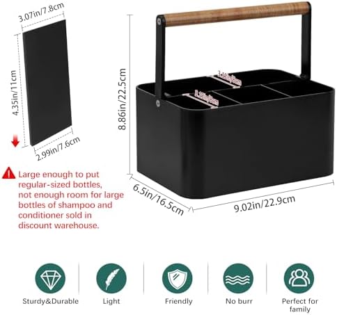 BYUNER Portable Shower Caddy Dorm: Bathroom Caddy Organizer - Image 2