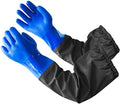 Eiito Extra-Long 26" Rubber Pond Gloves, Chemical Resistant PVC Reusable Heavy by Eiito