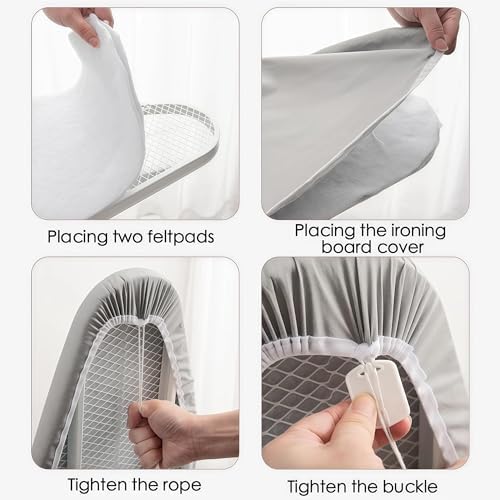 Ironing Board Cover with Two 5MM Thick Feltpads, Fits Standard Ironing Boards - Image 6