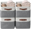 DECOMOMO Storage Bins, Large Fabric Storage Baskets by DECOMOMO