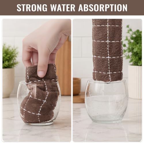 Kitinjoy 100% Cotton Terry Kitchen Towels, 13”x 28” - Image 5