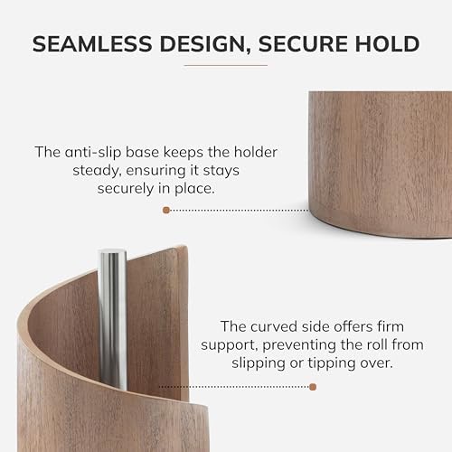 Anji Mountain Wooden Paper Towel Holder - Image 4