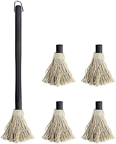 YFWOOD 18 Inch Grill Basting Brush BBQ Mop Sauce Brush Wooden Long Handle by YFWOOD