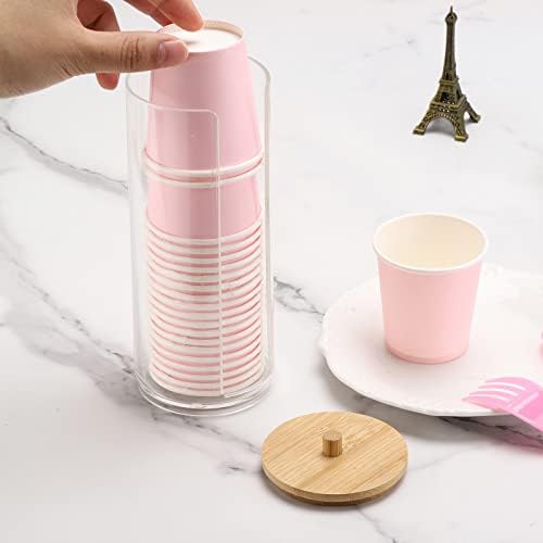 Tecbeauty Cotton Pads Holder Makeup Removers Pad Organizer Dispenser - Image 5