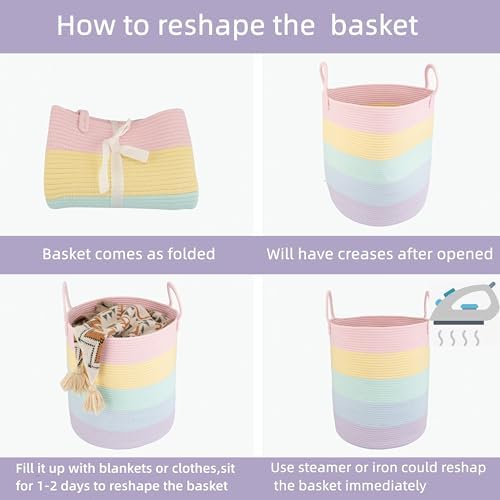 XUANGUO Rope Laundry Basket Hamper - Image 7