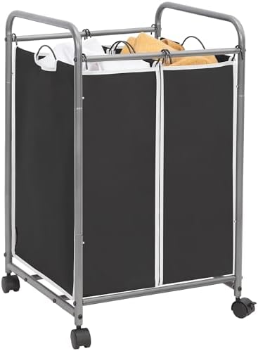 STORAGE MANIAC Laundry Sorter 2 Section, 90L Laundry Hamper by STORAGEMANIAC
