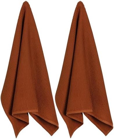 Now Designs Chestnut Cotton Kitchen Towel 18 x 28in Set of 2 by NowDesigns