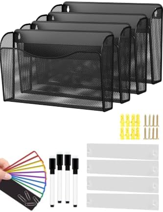 Magnetic File Book Holder Folder Mail Binder Organizer Wall Basket Bins by LIFEFAN
