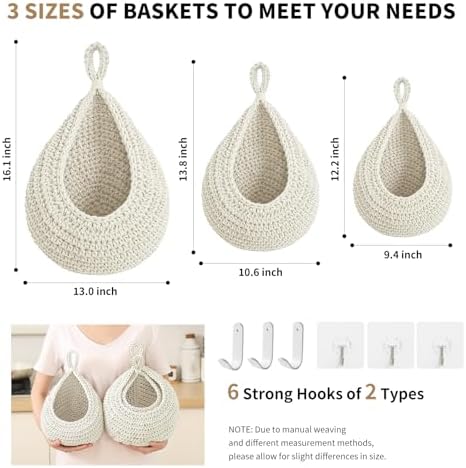 Boho Wall Hanging Fruit Baskets - Image 4