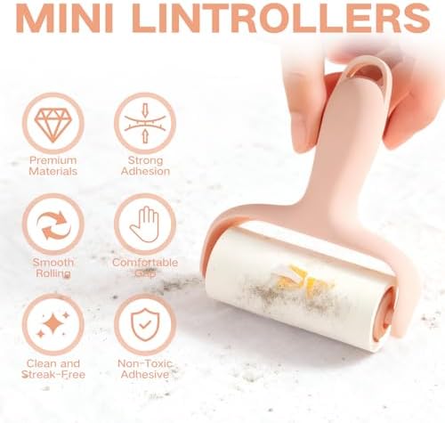 Portable Mini Lint Remover, Mini Travel Lint Roller, Sticky Lint Roller - Image 3