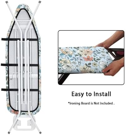 Dense Flower Ironing Board Cover and Pad Cover - Image 5