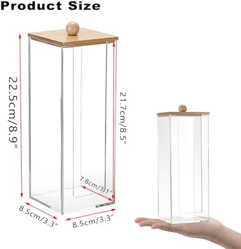 Cotton Pad Dispenser, Square Cotton Pad Holder - Image 3