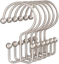 OEH 24 Pcs Shower Curtain Hooks, Metal Shower Curtain Rings, Decorative Shower by OEH