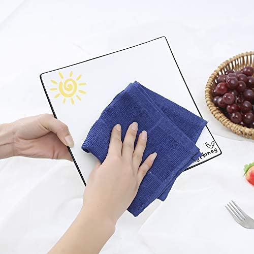 Glynniss Dish Rags for Washing Dishes, 100% Cotton red Kitchen WashCloths - Image 3