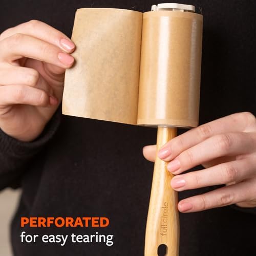 Full Circle Bamboo Lint Roller, Refillable & Reusable, 100 Sheets - Image 3