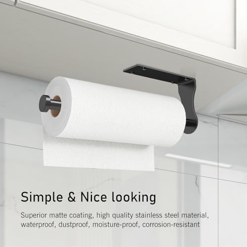 SetSail Paper Towel Holder, Single Hand Operable Paper Towel Holder Under - Image 6