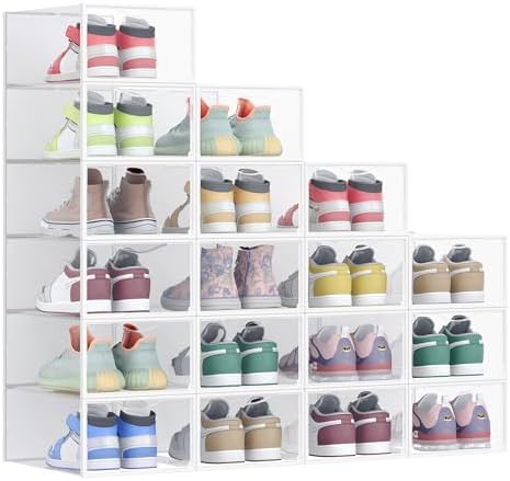 SONGMICS Shoe Boxes, Stackable Sneaker Containers by Unknown