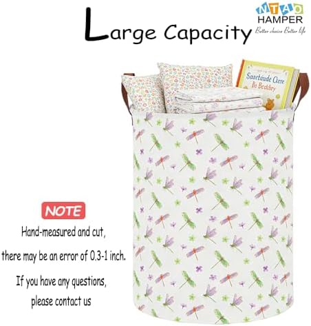 NTAOHAMPER Dragonfly Large Laundry Hamper, Laundry Basket, Baby Nursery Hamper - Image 4