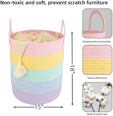XUANGUO Rope Laundry Basket Hamper - Image 2