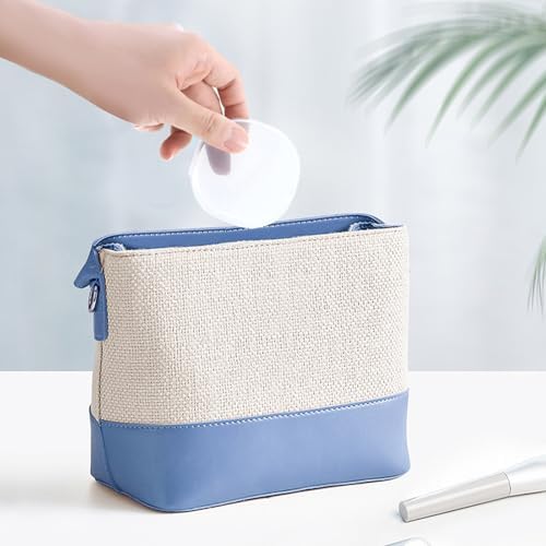 4Pcs Travel Cotton Round Holder, Cotton Pad Container - Image 6