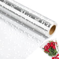 100 ftx34 in Extra Wide Clear Cellophane Wrap Roll | 2.5 Mil Thick Transparent by Jutieuo