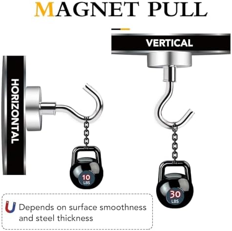 TRYMAG Magnetic Hooks for Cruise Cabins, 60 Pack - Image 3