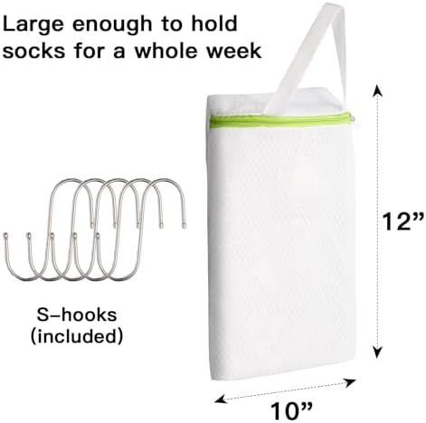 5-Pack Hanging Mesh Laundry Bags - Image 2