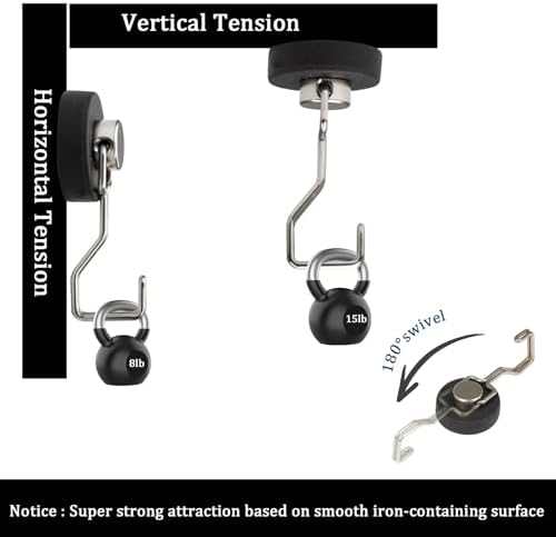 Rare Earth Strong Magnetic Hooks, Waterproof Rubber Coated Magnetic Hooks - Image 4