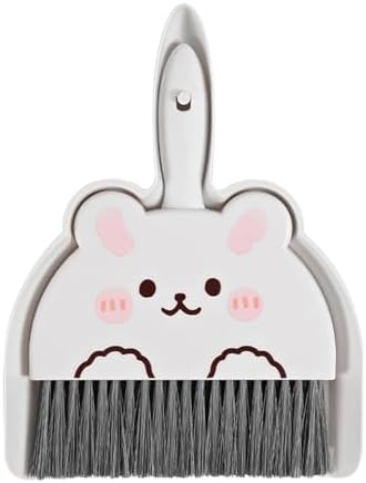 Portable Hand Broom and Dustpan Set, Cute Mini Broom and Dustpan Set by Unknown