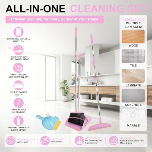 Broom and Dustpan Combo Set - Image 2