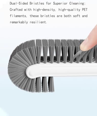 Durable Long-Handle Shoe Brush, Double-Sided Soft Bristles, 170° Angled Head - Image 5