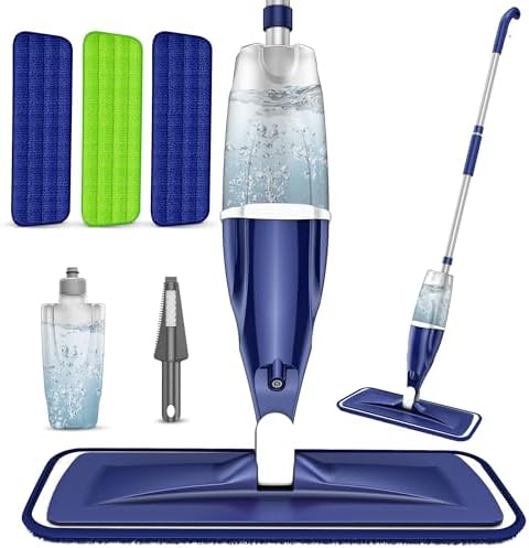 Microfiber Spray Mops for Floors Cleaning: Wet Dry Mop Hardwood Floor Mops by EXEGO