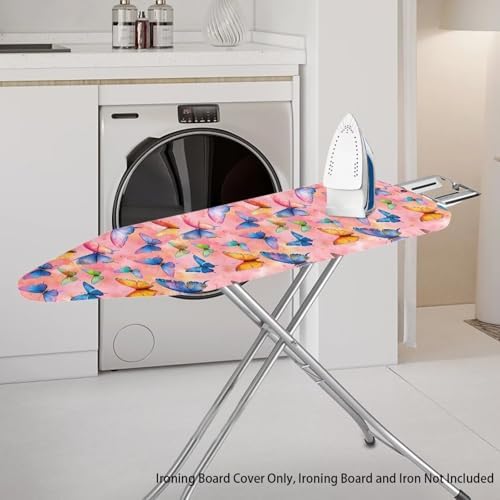 Pink Butterfly Ironing Board Covers Standard Washable Ironing Board Protector - Image 2
