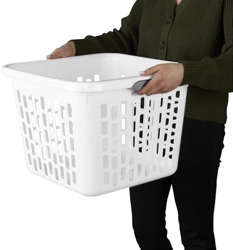 Sterilite Square Laundry Basket, Plastic Clothes Hamper, 24 Pack - Image 6