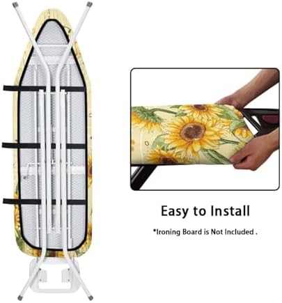 Flashideas Sunflower Note Ironing Board Cover and Pad Standard Size Ironing - Image 5