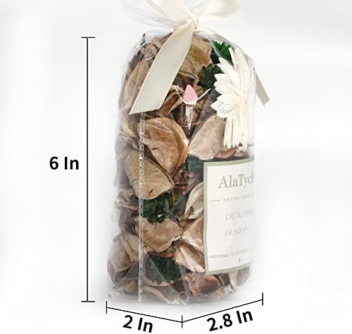 White Potpourri Bags, Vanilla Scented Decorative Bowl Filler - Image 2