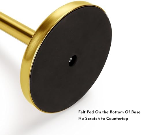 Gold Paper Towel Holder Countertop, Standing Paper Towel Roll Holder - Image 5