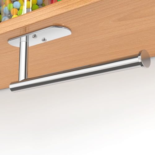 VAEHOLD Self Adhesive Paper Towel Holder Under Cabinet Mount, Wall Mounted - Image 3