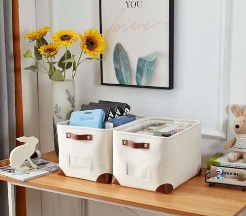 DECOMOMO Storage Bins, Large Fabric Storage Baskets - Image 2