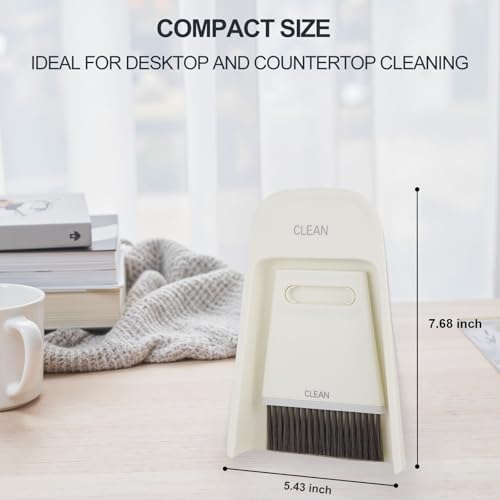 Luxflowing Portable Mini Hand Held Broom and Dustpan Combo Set - Image 2
