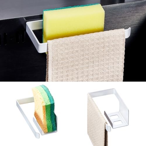 Sponge Holder for Kitchen Sink, Adhesive Dishcloth Holder, Dish Sponge Kitchen - Image 3