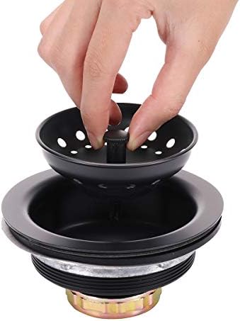 KONE 3-1/2 Inch Kitchen Sink Stainless Steel Basket Strainer Water Stopper - Image 6