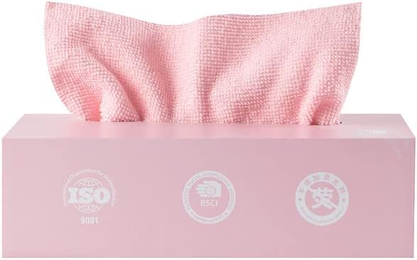 Microfiber Cleaning Cloths, Reusable Cleaning Towels in Box, Microfiber Lint by XFSPYY
