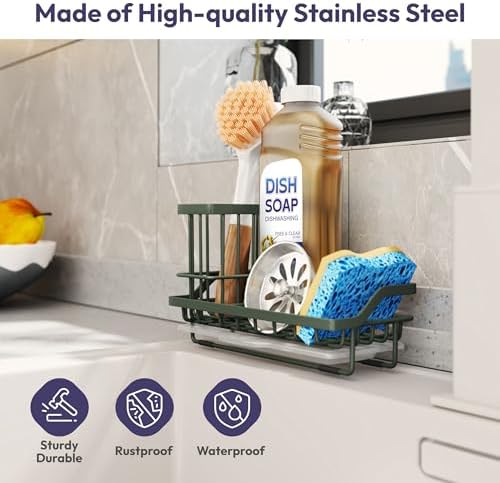 SWTYMIKI Sink Caddy Sponge Holder - Image 2