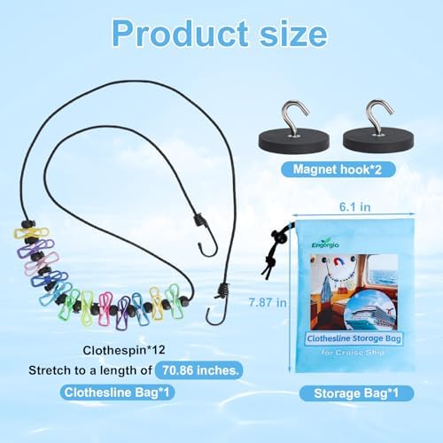 Magnetic Clothesline for Cruise Ship Cabin Approved - Image 2