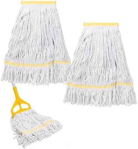 KeFanta 2 Pack Heavy Duty Mop Head Replacement, Commercial Industrial Heads | by KeFanta